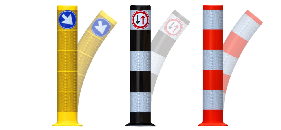 Flexibele verkeerszuil