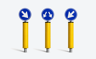 Verkeerszuil compleet